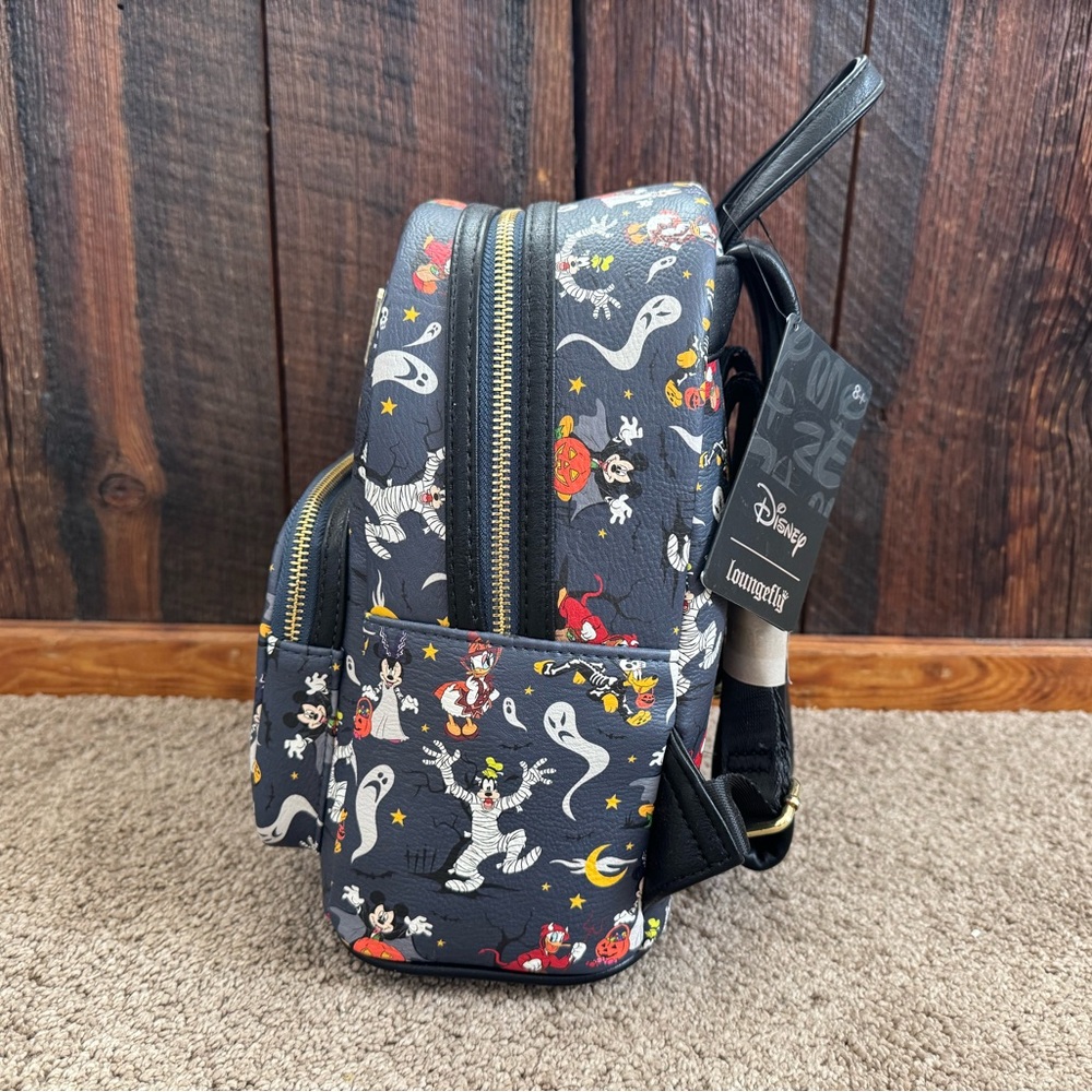 NWT Mickey and Friends Halloween Loungefly Backpack - Picture 4 of 4